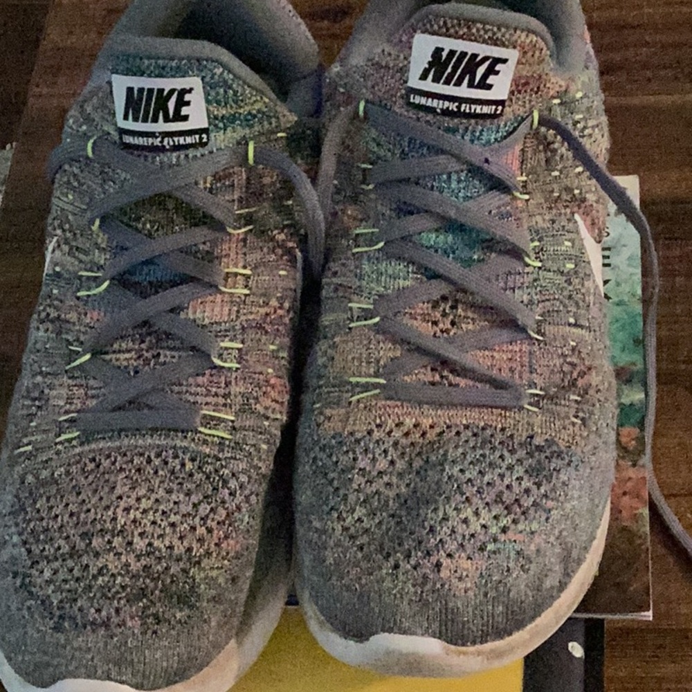 Nike Multicolor Knit Athletic Shoes